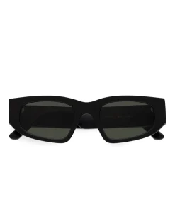 Monokel Eyewear Eclipse Matte Black Green Solid Lens
