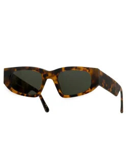 Monokel Eyewear Eclipse Matte Havana Green Solid Lens
