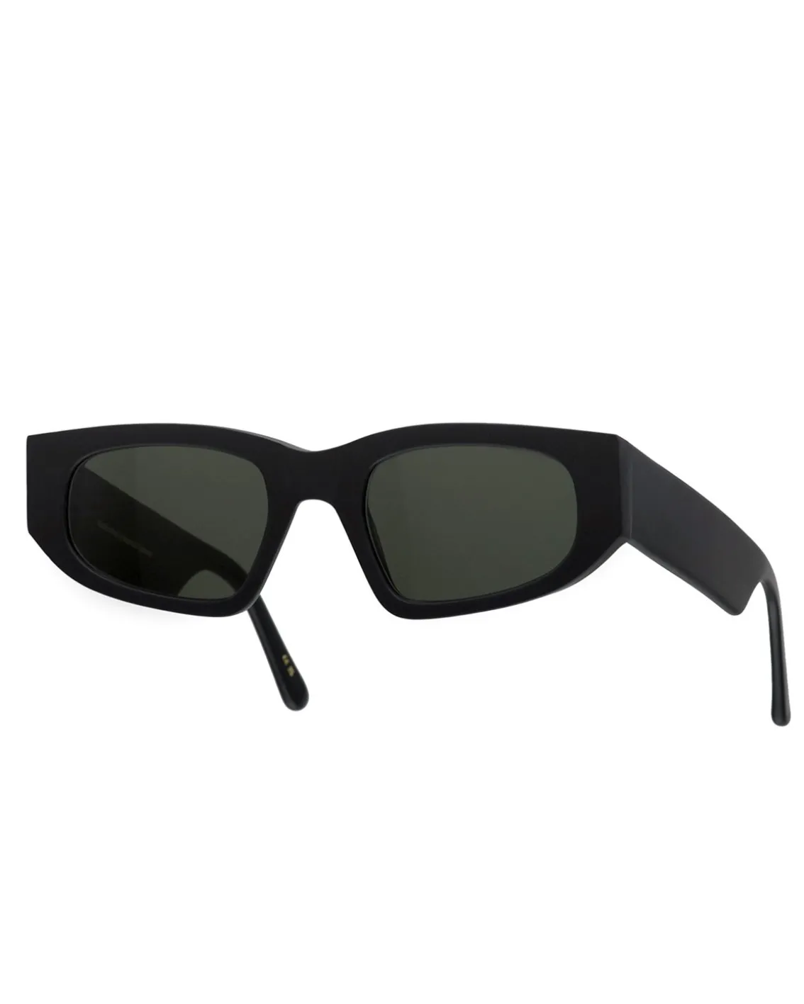 Monokel Eyewear Eclipse Matte Black Green Solid Lens
