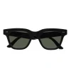Monokel Eyewear Ellis Black Green Solid Lens