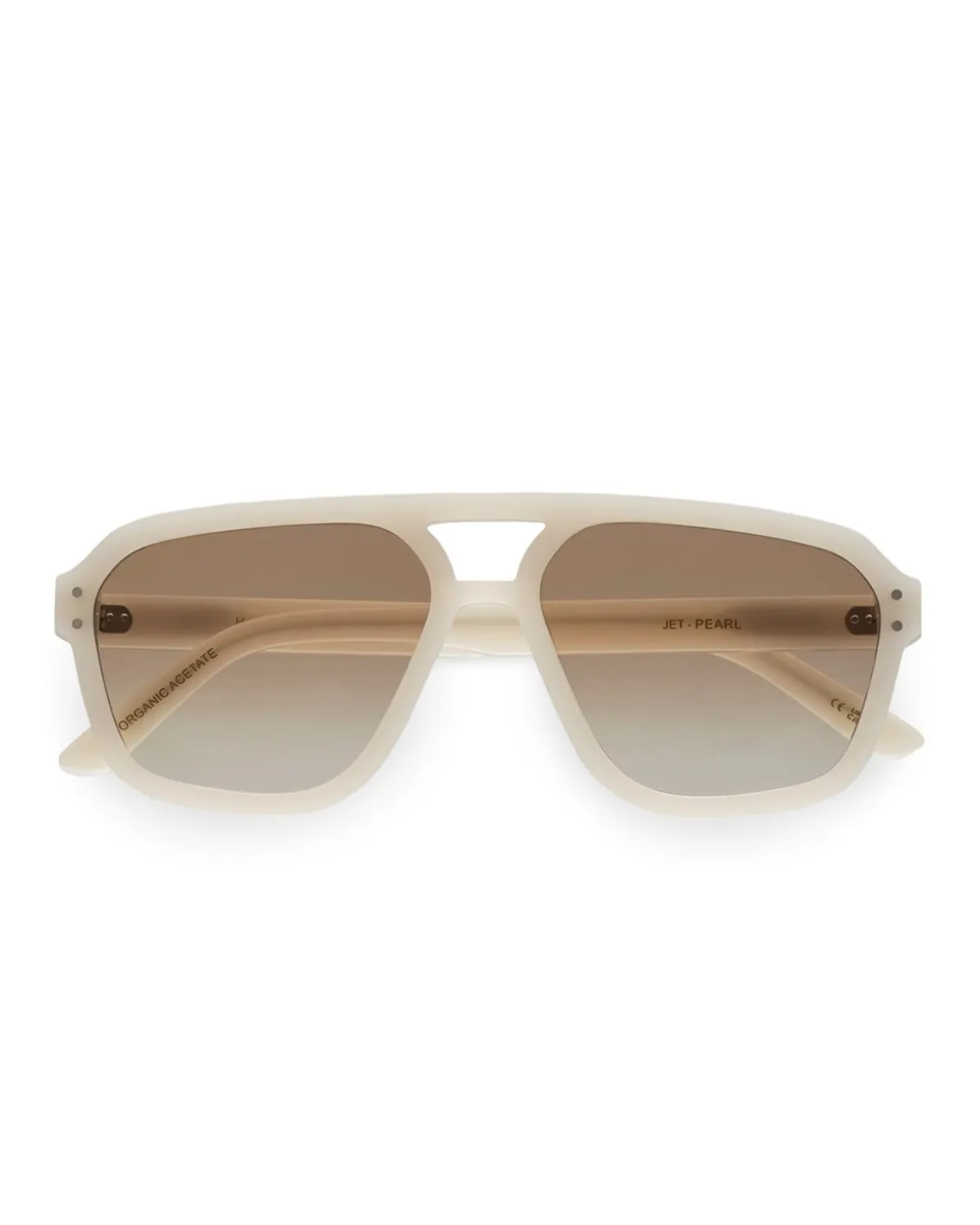 Monokel Eyewear Jet Pearl Brown Gradient Lens
