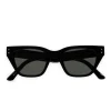 Monokel Eyewear Memphis Black Green Solid Lens
