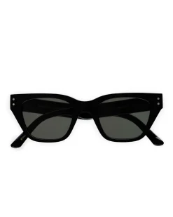 Monokel Eyewear Memphis Black Green Solid Lens