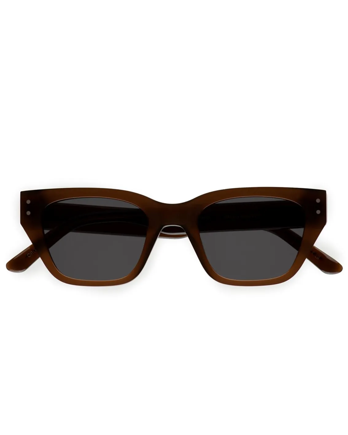 Monokel Eyewear Memphis Chocolate Grey Solid Lens