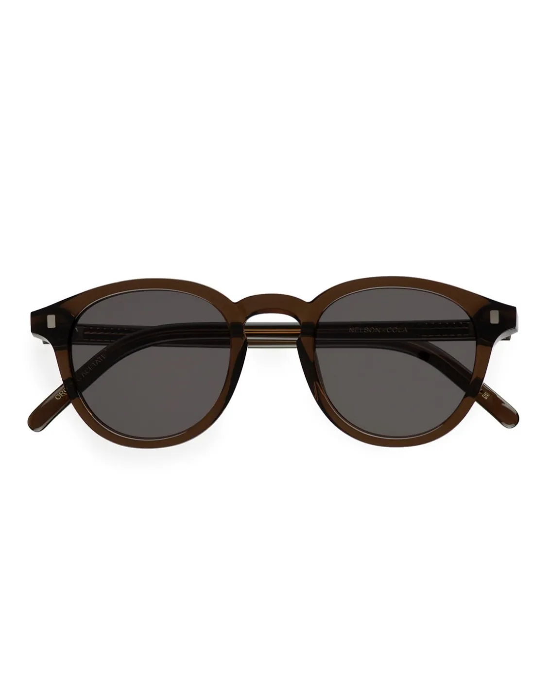 Monokel Eyewear Nelson Cola Grey Solid Lens