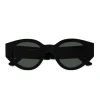 Monokel Eyewear Polly Black Green Solid Lens
