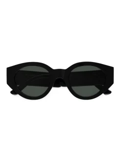 Monokel Eyewear Polly Black Green Solid Lens