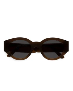 Monokel Eyewear Polly Chocolate Grey Solid Lens