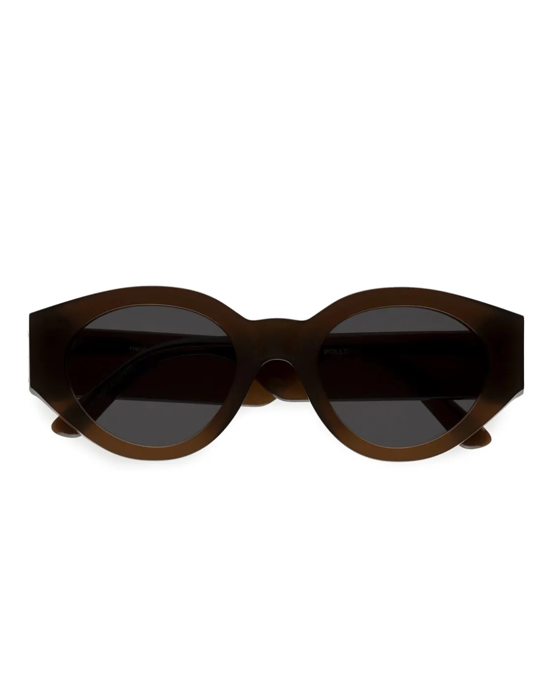 Monokel Eyewear Polly Chocolate Grey Solid Lens