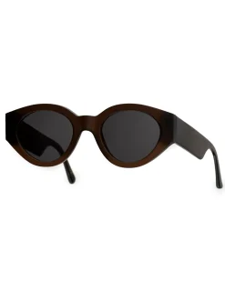 Monokel Eyewear Polly Chocolate Grey Solid Lens