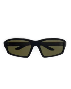 Monokel Eyewear Raven Matt Black Green Solid Polarized Lens