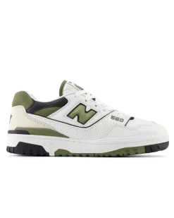 New Balance 550 White/Dark Olivine