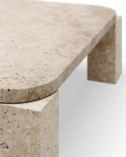 New Works Atlas Coffee Table Travertine