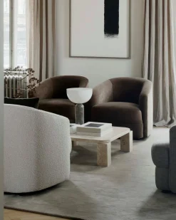 New Works Atlas Coffee Table Travertine
