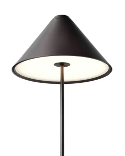 New Works Brolly Portable Table Lamp Steel Black