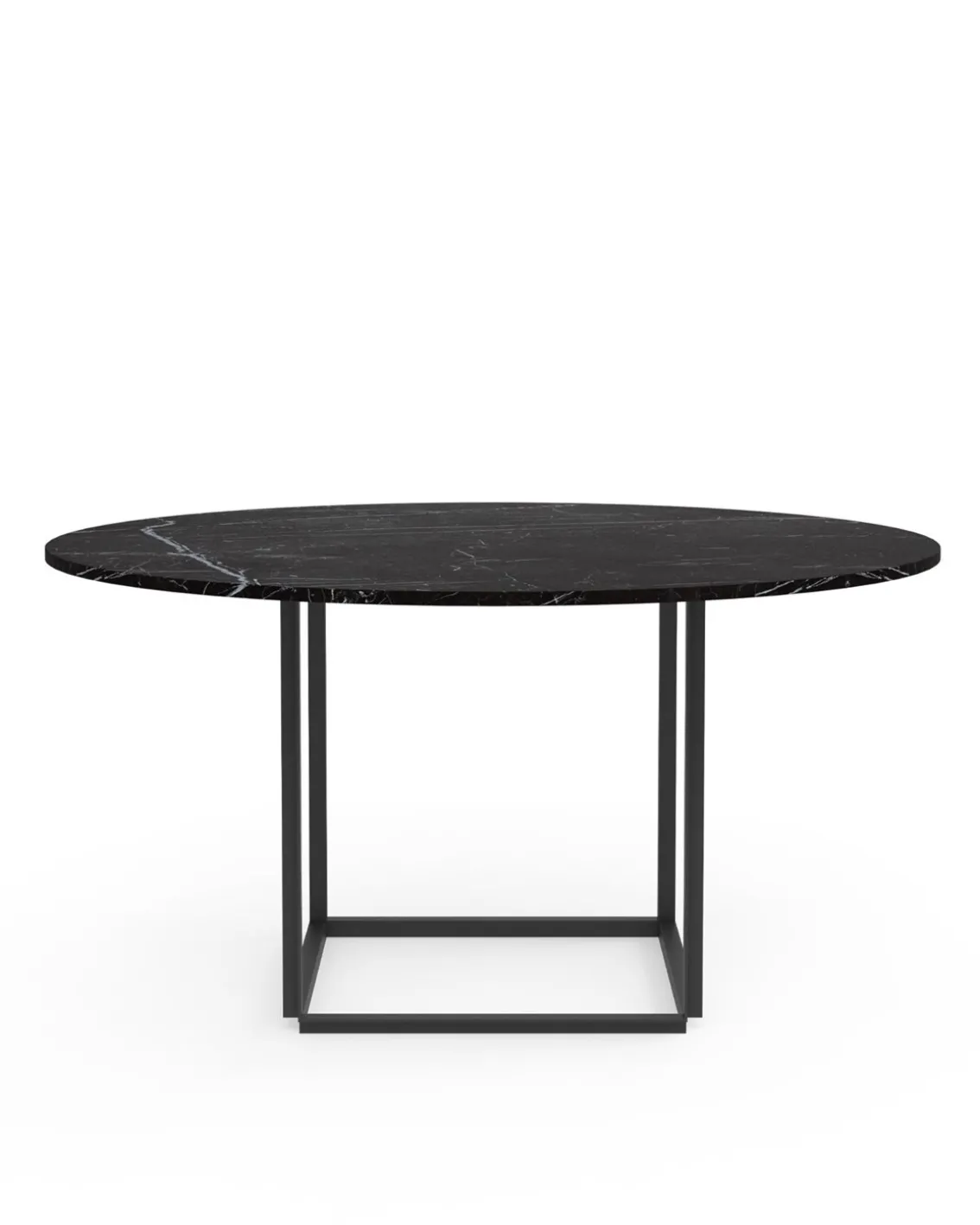 New Works Florence Dining Table Ø145 Black Marquina