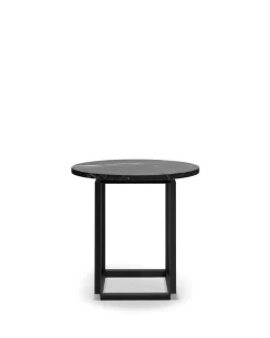 New Works Florence Side Table Black Marquina
