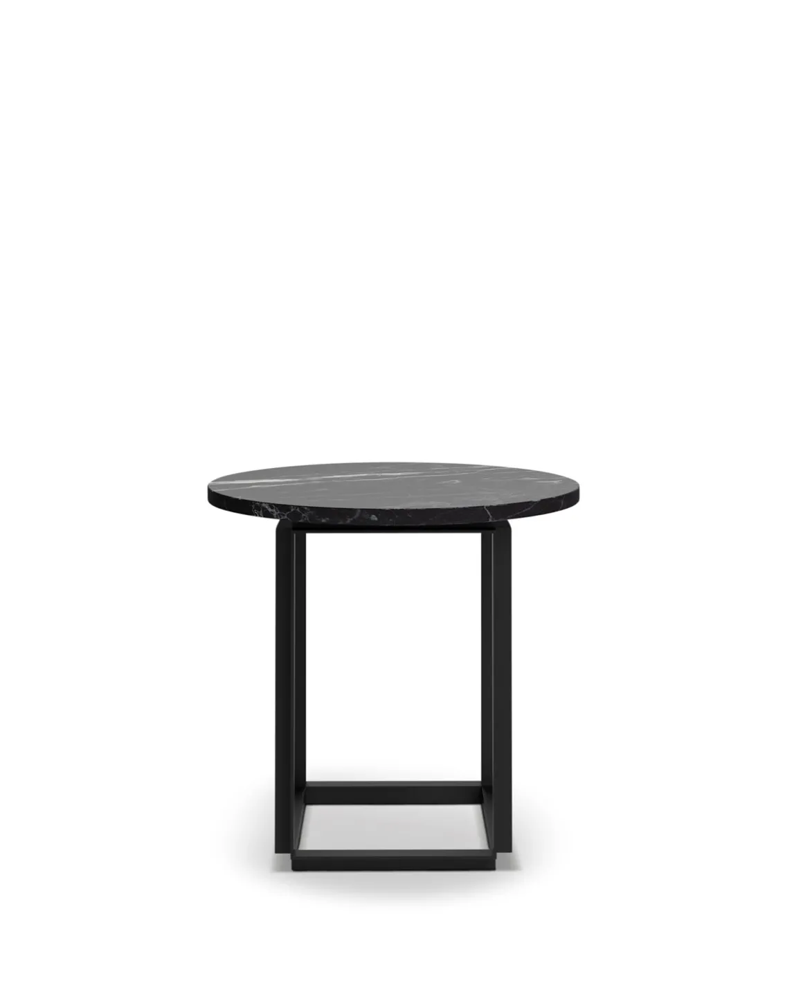 New Works Florence Side Table Black Marquina