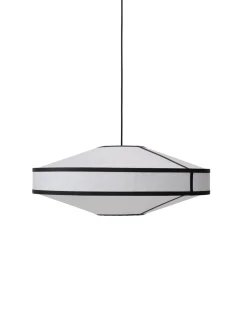 New Works Kite Pendant Ø75 White/Black