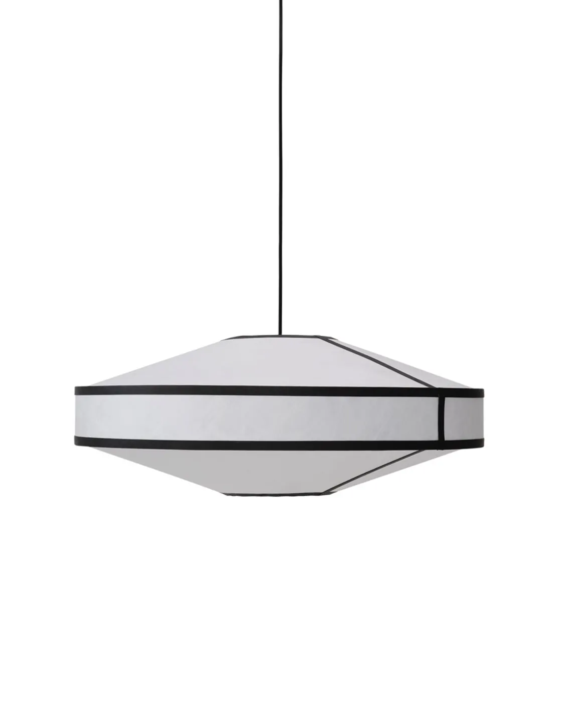 New Works Kite Pendant Ø75 White/Black