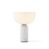 New Works Kizu Portable Table Lamp White Marble