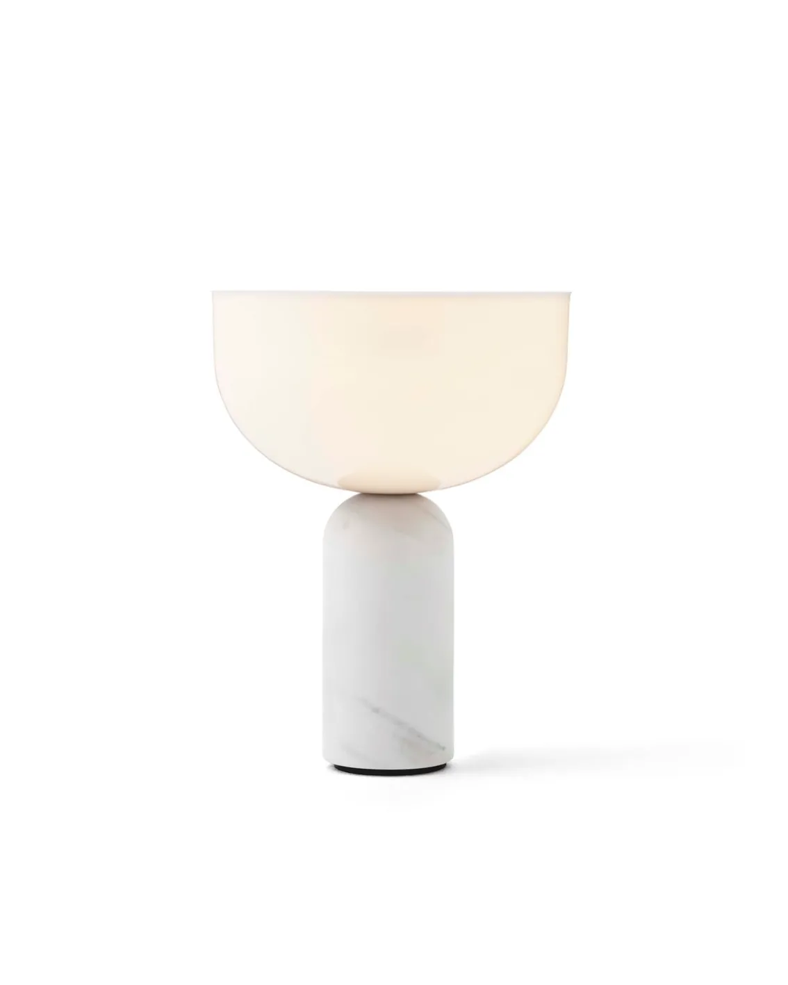 New Works Kizu Portable Table Lamp White Marble