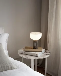 New Works Kizu Portable Table Lamp Gris Du Marais