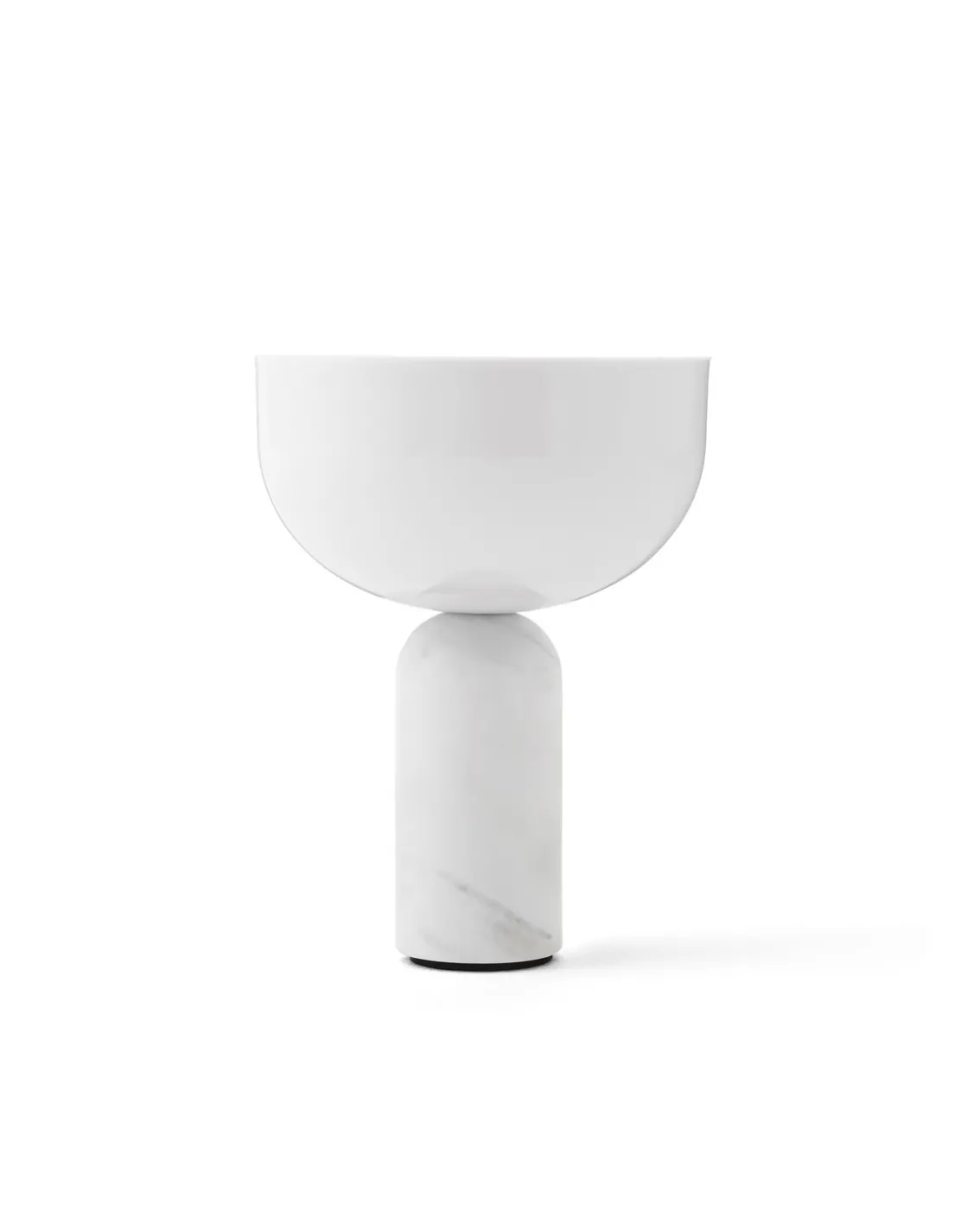New Works Kizu Portable Table Lamp White Marble