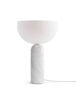New Works Kizu Table Lamp Large White Marble