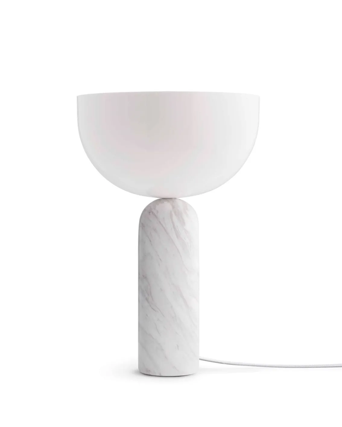 New Works Kizu Table Lamp Large White Marble