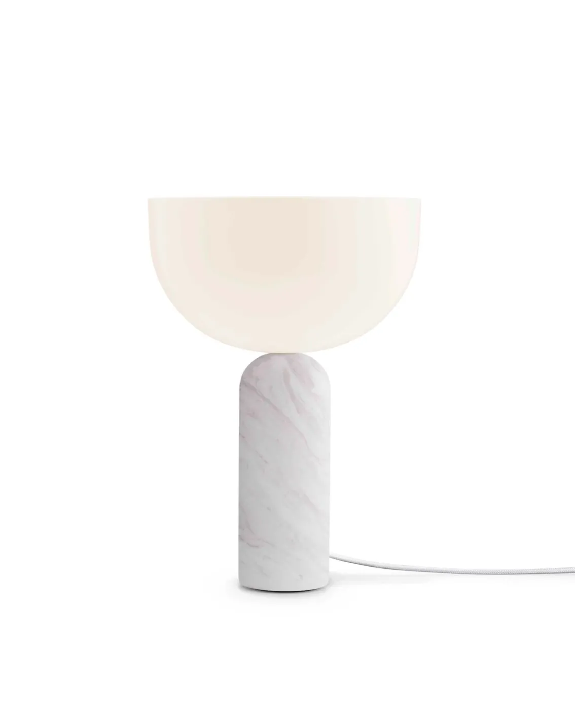 New Works Kizu Table Lamp Small White Marble
