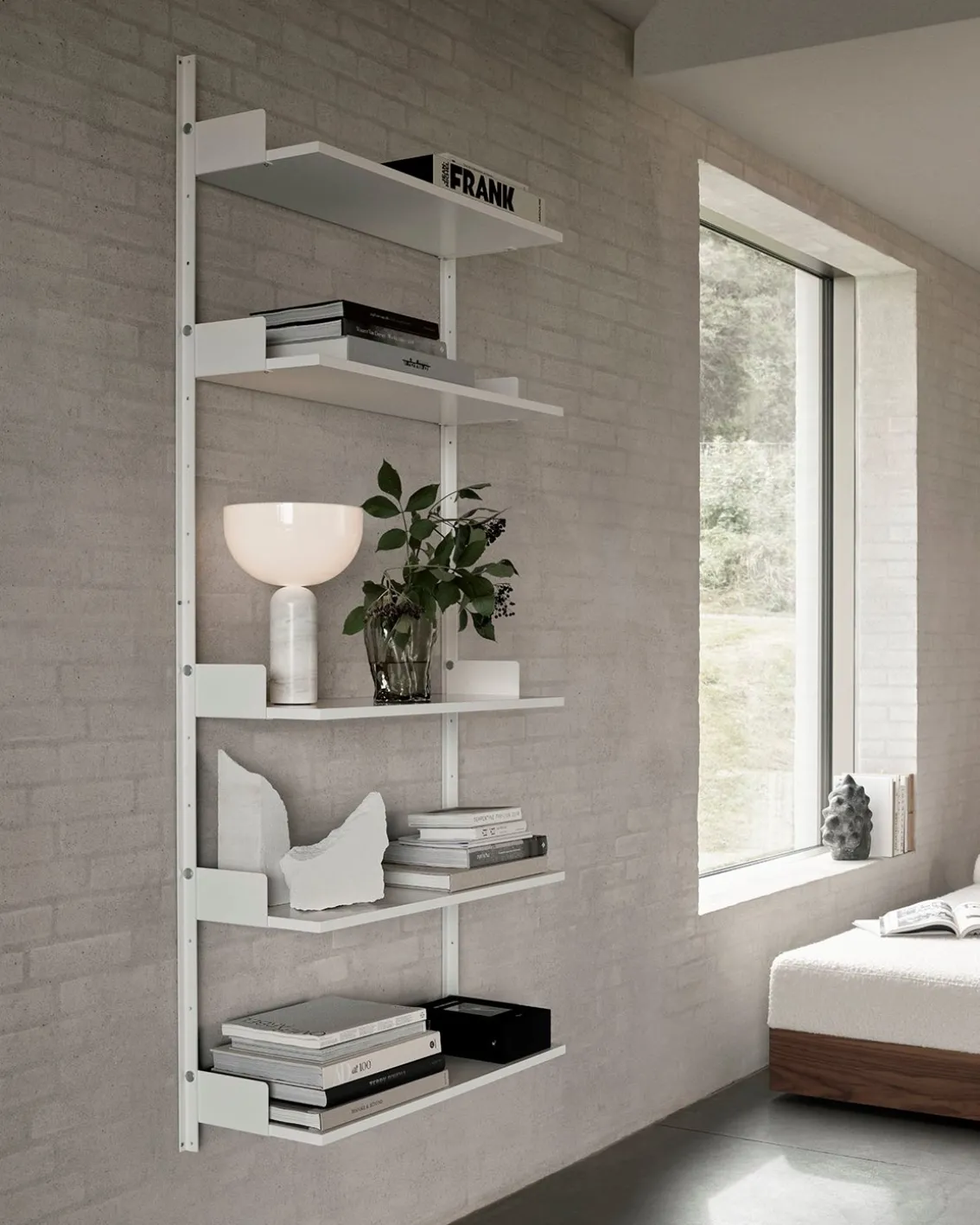 New Works Kizu Table Lamp Small White Marble