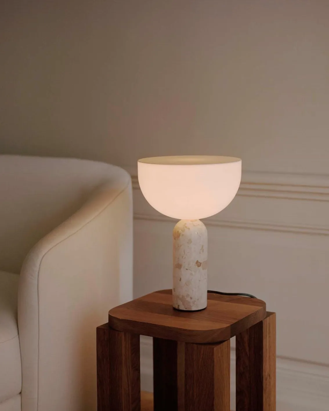 New Works Kizu Table Lamp Small Kunis Breccia