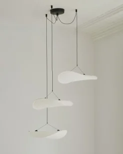 New Works Tense Chandelier Ø55 Cm White Tyvek