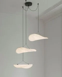 New Works Tense Chandelier Ø55 Cm White Tyvek