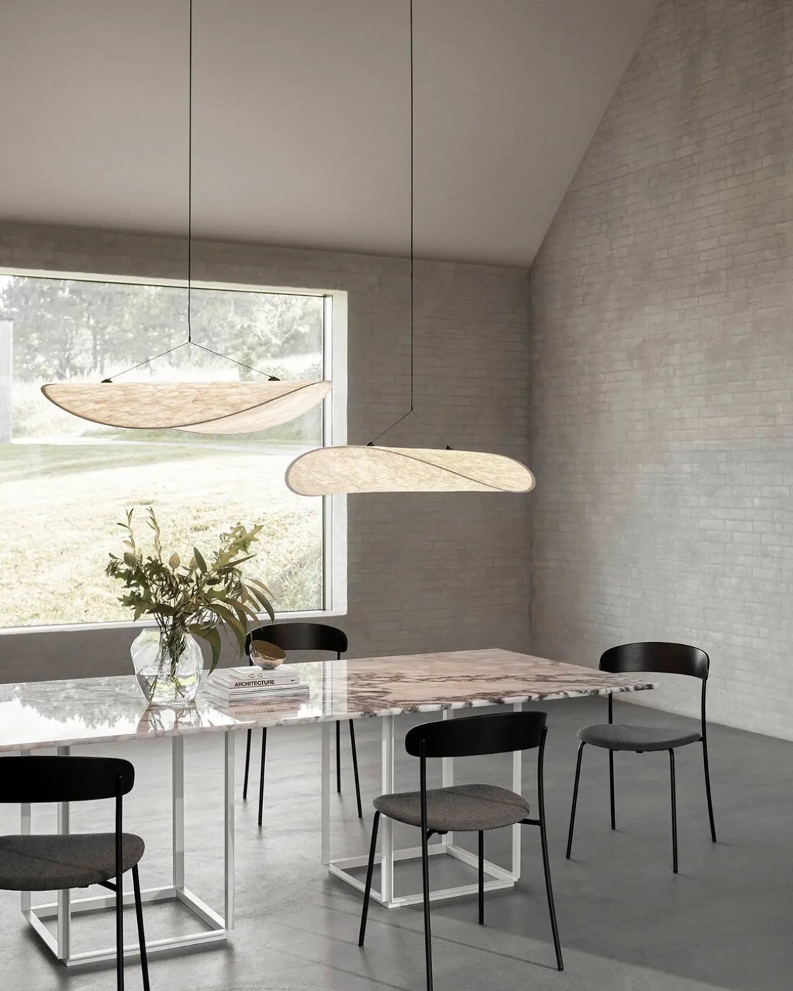 New Works Tense Pendant Lamp Ø90 Cm White Tyvek