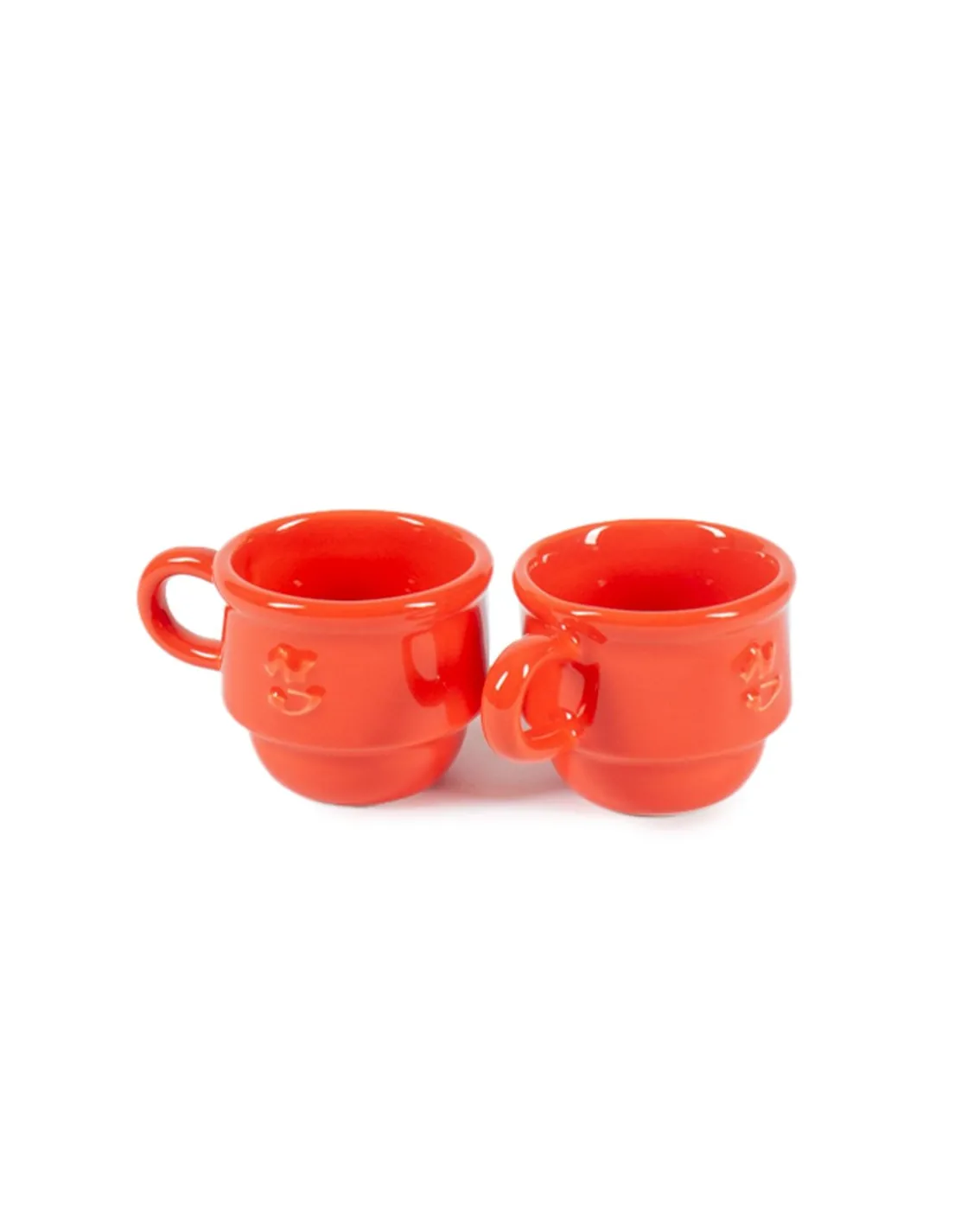 NIKO JUNE Kantine Espresso Cup & Saucer 2-Pack Red