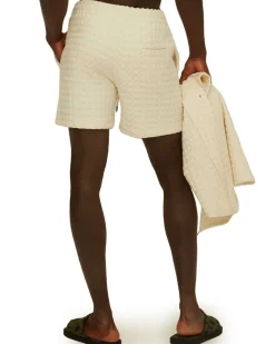 OAS Waffle Shorts Ecru Porto