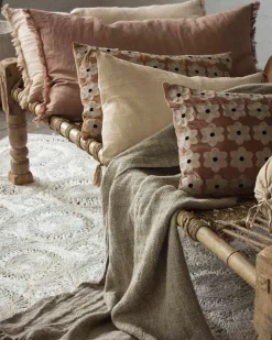 Olsson & Jensen Daisy Cushion Cover Rust
