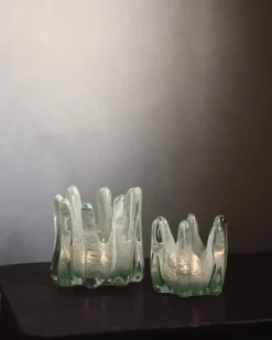 Olsson & Jensen Helix Candle Holder Moss Green