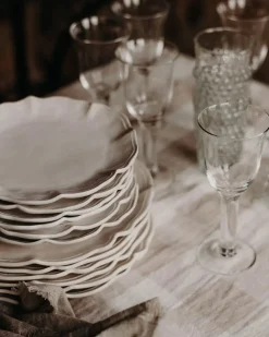 Olsson & Jensen Judith Dinner Plate White