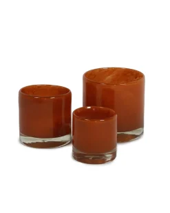 Olsson & Jensen Luna Candle Holder Rust