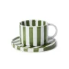 Olsson & Jensen Monica Cup & Saucer Green