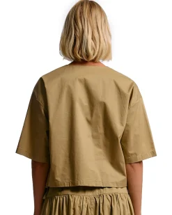 ONE and OTHER Linell Top Golden Green