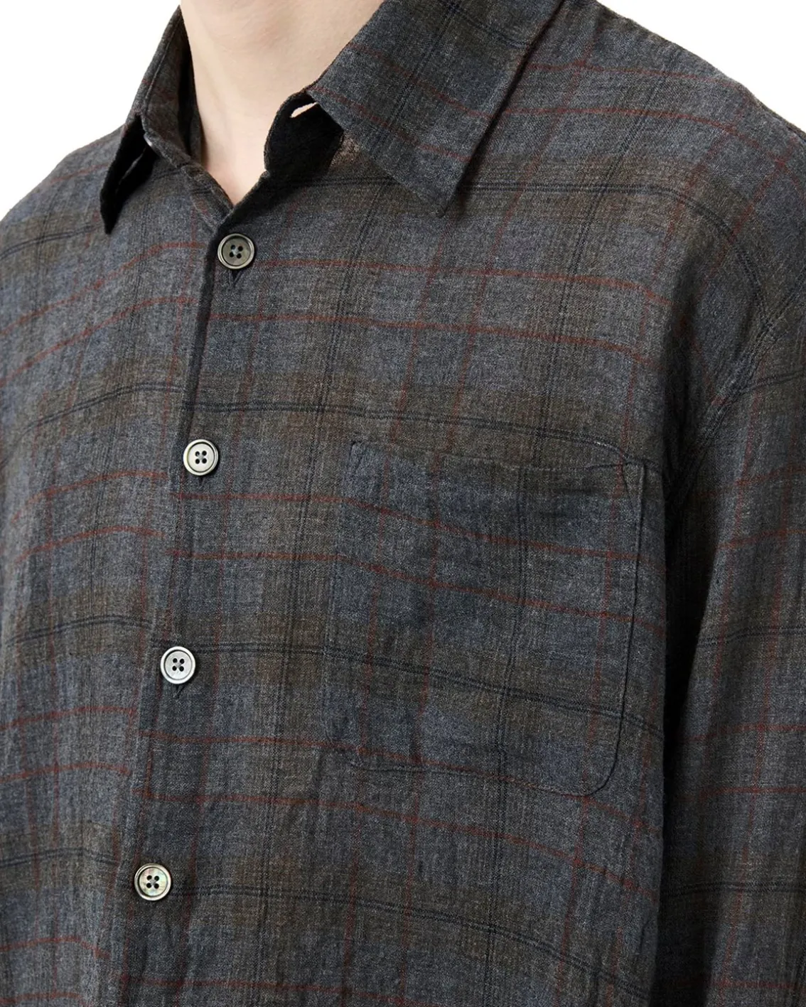 Our Legacy Above Shirt Bazaar Check Breeze Weave