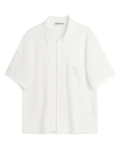 Our Legacy Box Shirt Shortsleeve White Boucle