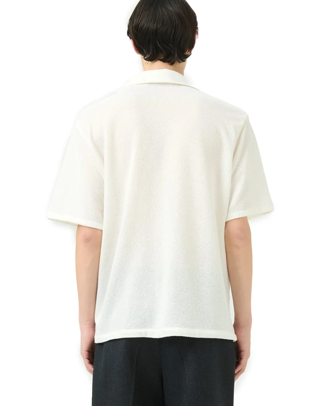 Our Legacy Box Shirt Shortsleeve White Boucle