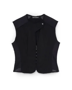 Our Legacy Corset Vest Black All Day Poplin