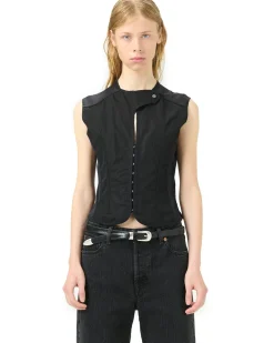 Our Legacy Corset Vest Black All Day Poplin
