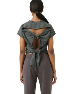 Our Legacy Life Vest T-Shirt Dark Grey Melange Jersey